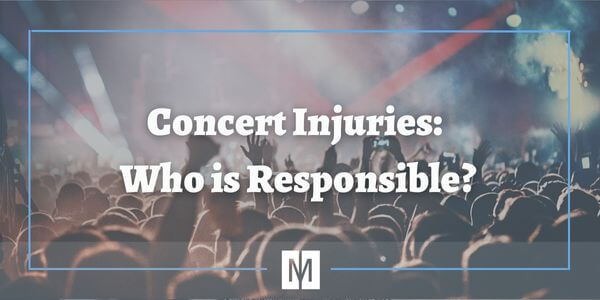 who is responsible for concert injuries