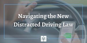 person engaging in distracted driving.