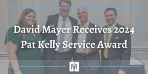 David Mayer Receives 2024 Pat Kelly Service Award
