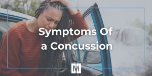 symptoms of a concussion after an accident